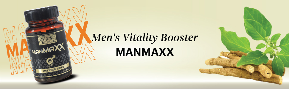 Manmaxx- Men's Vitality Booster, 60 tablets | For Stamina & Energy Booster For Men| Enriched Shilajit & Ashwagandha (Pack of 1)