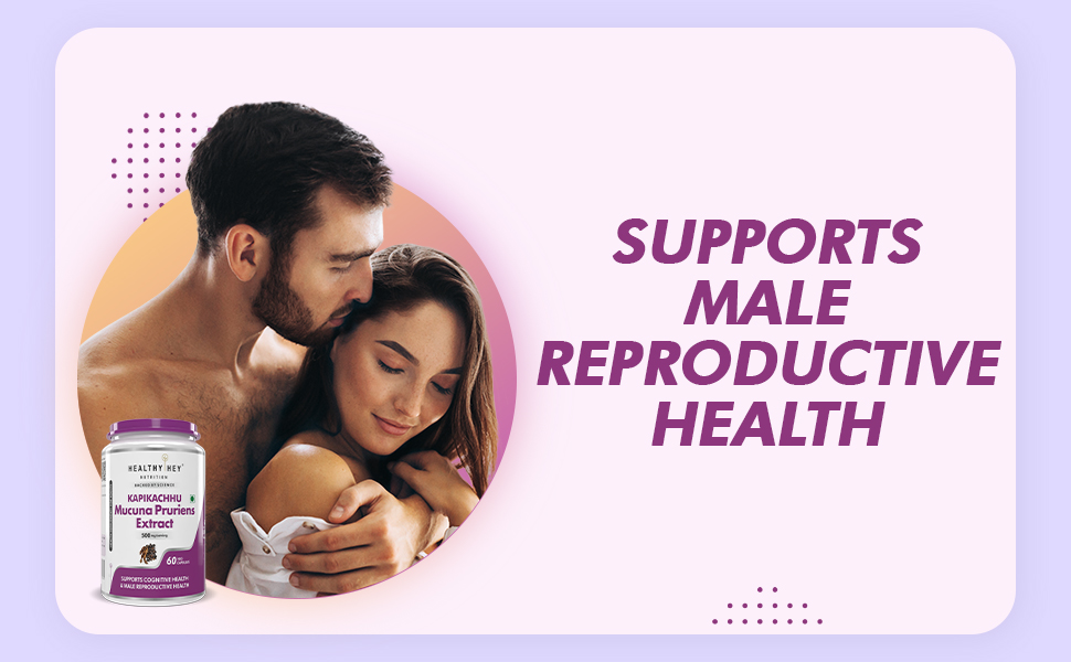 HealthyHey Nutrition Mucuna Pruriens Extract - For Mood and Motivation Support (60 Veg. Capsules)