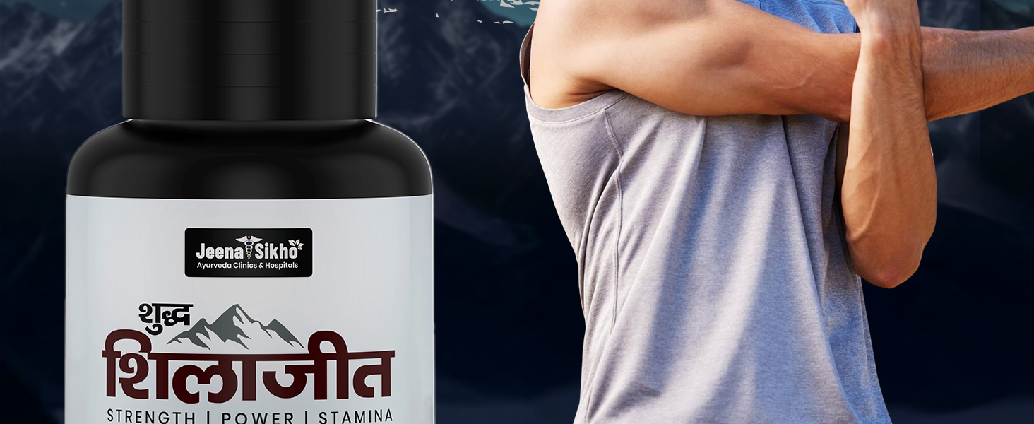 Jeena Sikho Shuddh Shilajit Capsule| 500 mg per Serving | High Fulvic Acid & Lab Tested | Supports Energy, Strength & Stamina | 60 Capsules
