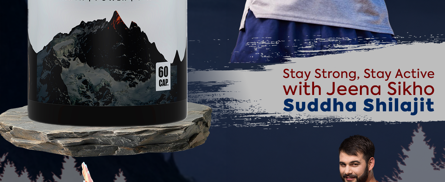 Jeena Sikho Shuddh Shilajit Capsule| 500 mg per Serving | High Fulvic Acid & Lab Tested | Supports Energy, Strength & Stamina | 60 Capsules
