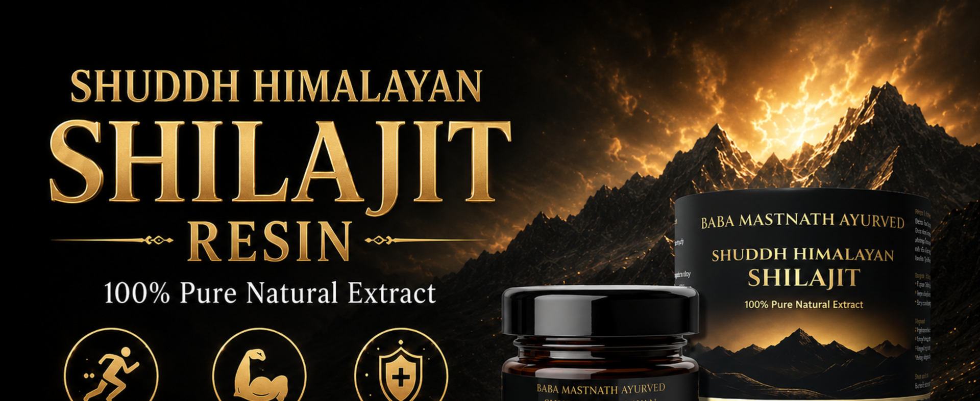 Pure Himalayan Shilajit/Shilajeet Resin 20g | 75%+ Fulvic Acid | Lab Tested | Boost Energy, Stamina & Testosterone Naturally | Premium Ayurvedic Shilajit for Men