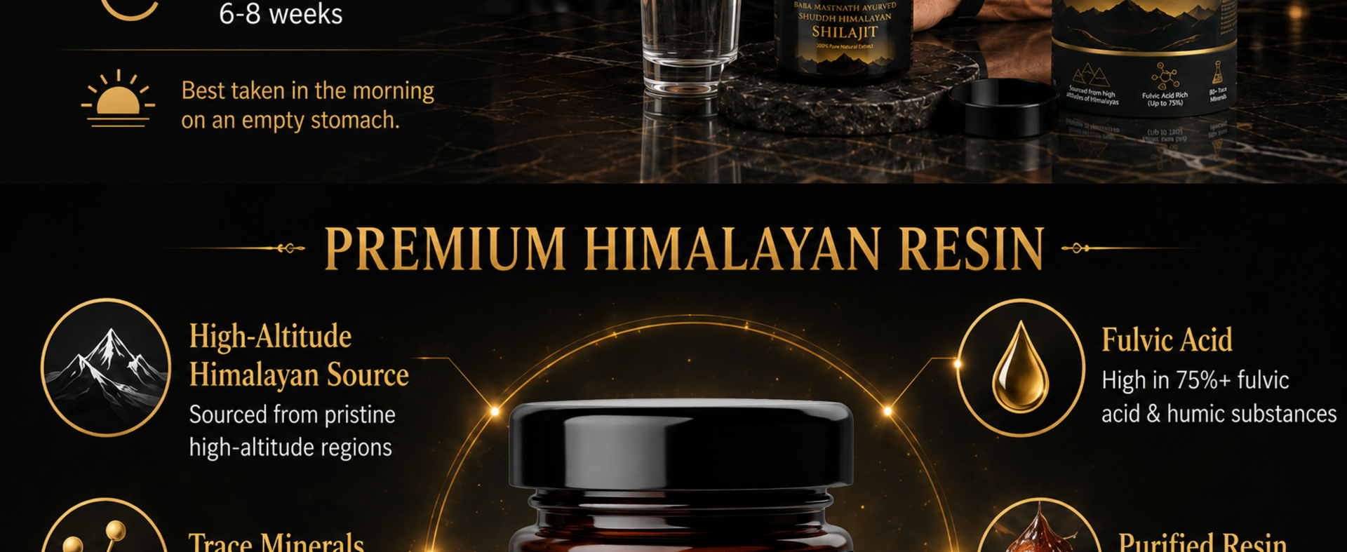 Pure Himalayan Shilajit/Shilajeet Resin 20g | 75%+ Fulvic Acid | Lab Tested | Boost Energy, Stamina & Testosterone Naturally | Premium Ayurvedic Shilajit for Men