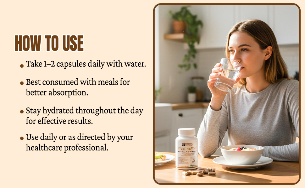 Stool Softener Supplement, 60 Capsules