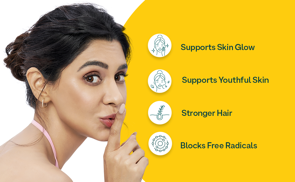 OZiva Plant Based Natural Vitamin E Capsules for Face & Hair with Sunflower oil, Aloe vera oil ,Argan oil, Vegan &Natural Vitamin E for Glowing Skin & Stronger Hair (Vitamin E, Pack of 1, 30 Capsules)
