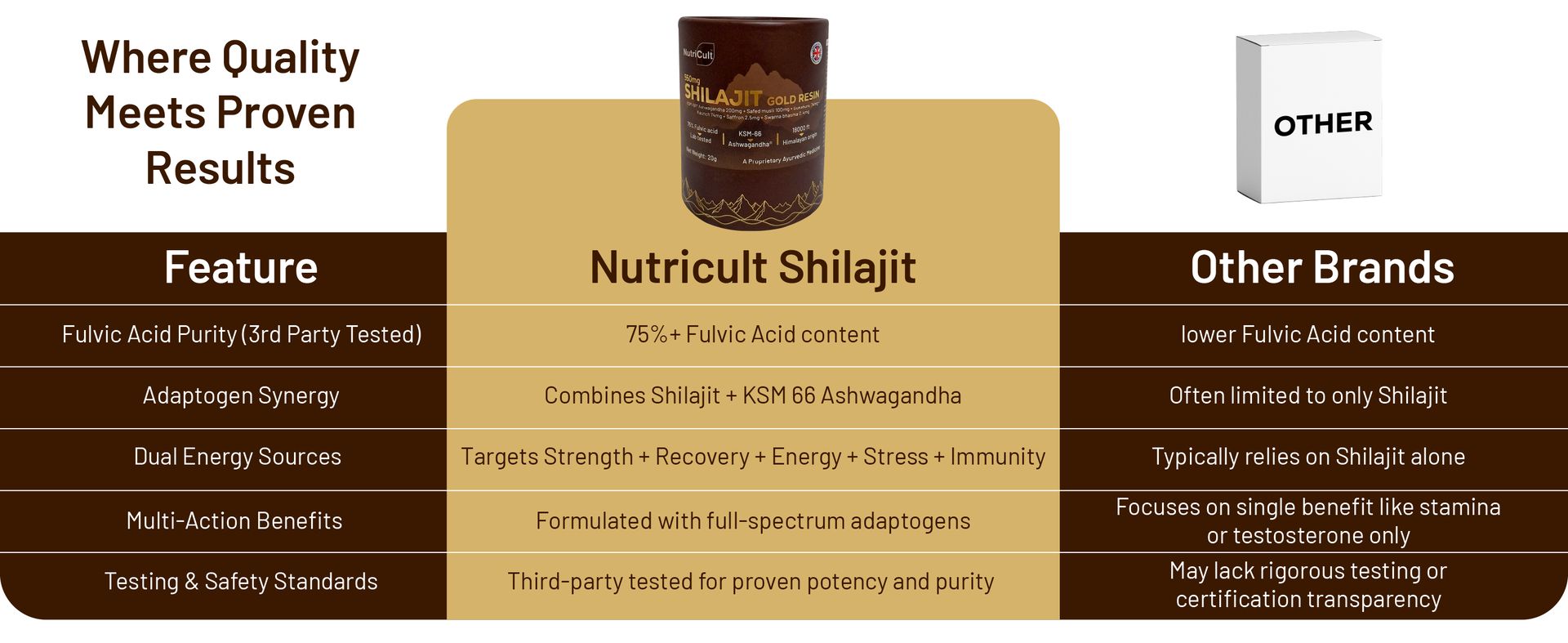 Shilajit Gold Resin For Men & Women | With KSM-66 Ashwagandha, Safed Musli, Gokshura & Saffron | Shilajit For Men | Supports Muscle Recovery | 20 Gram (Pack of 1)