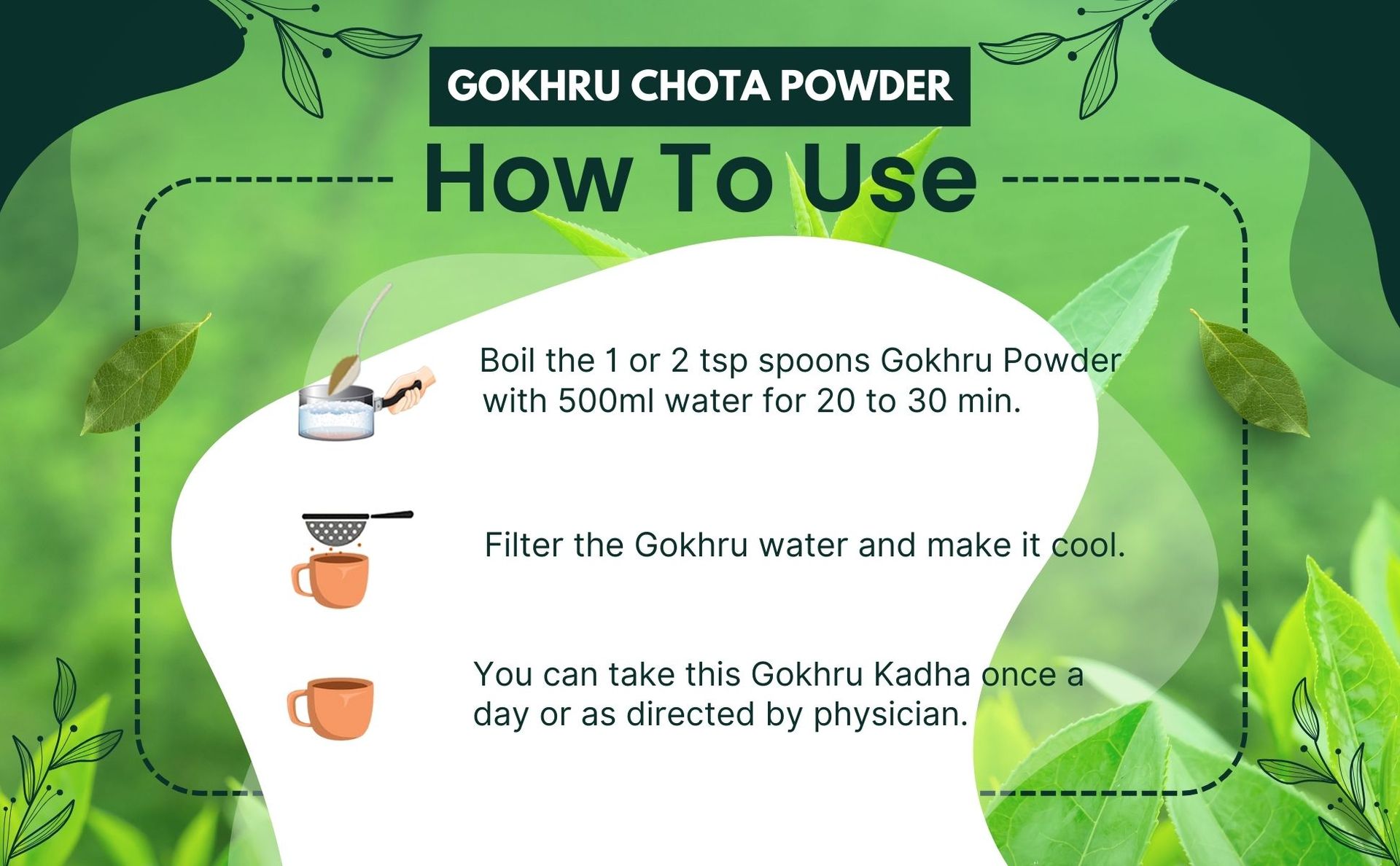 Brijbooti Gokhru Chota Seeds Powder - (250 Gr) | Tribulus Terrestris Powder | Gokshura | Small Caltrops | FSSAI, GMP, ISO Certified