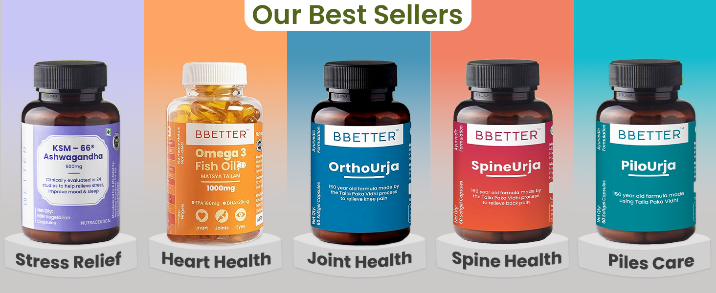 BBETTER UricUrja - Lab Tested Ayurvedic Medicine for Uric Acid Levels Management | Supports Kidney Health | Gout Pain Relief Medicine | 60 Capsules for Healthy Uric Acid Levels