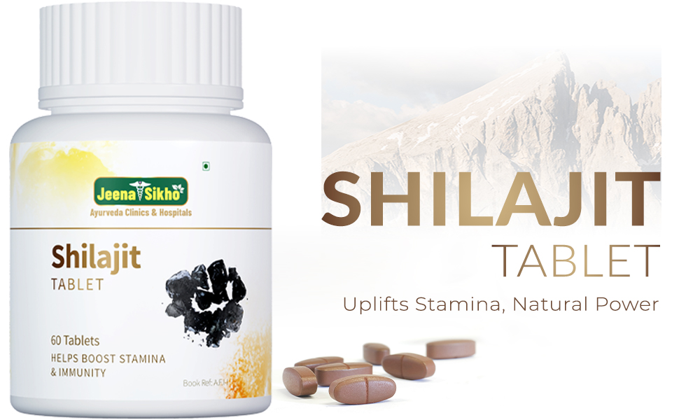Jeena Sikho Shilajit | 100% Herbal Supplement For Strength, Stamina and Power | Helps In Muscle Recovery | Ayurvedic Supplement For Men, 60 Tablets