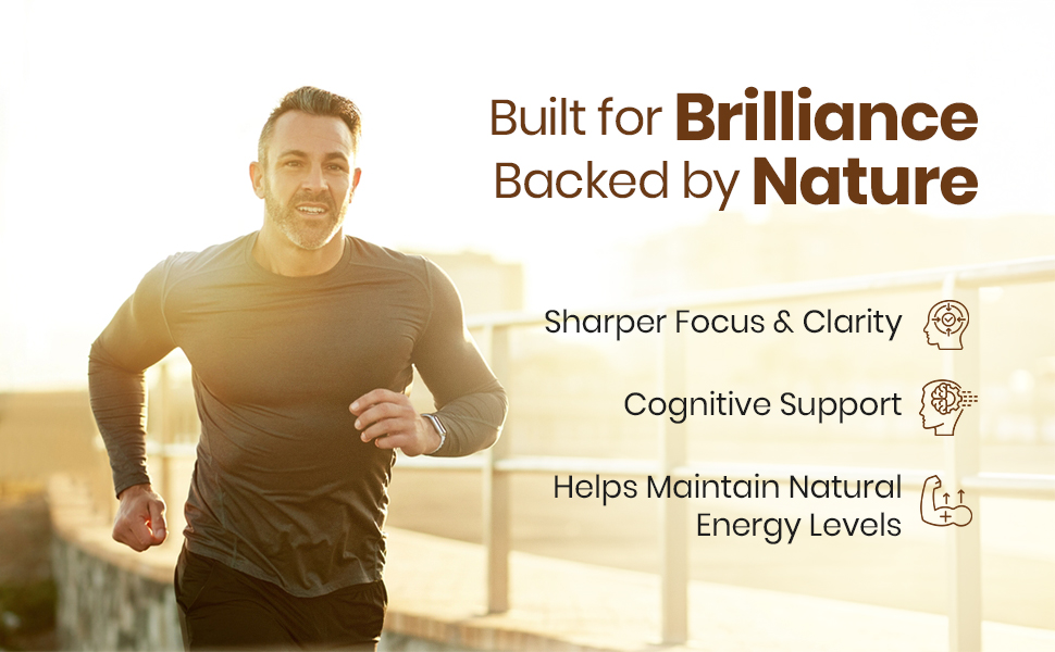 Lions Mane Mushroom – Supports Brain Health, Focus, Memory & Mental Clarity | 1000mg High Potency | Natural Nootropic Supplement | 60 Vegan Capsules