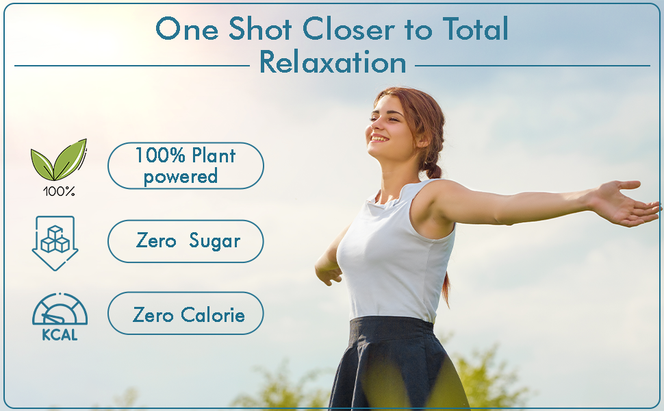 QAVA Relaxation Shot | Plant-Powered Stress Relief | Calms Mind & Enhances Mood | Valerian Root | 60ML (Pack of 4) | No Added Sugar | Zero Calorie
