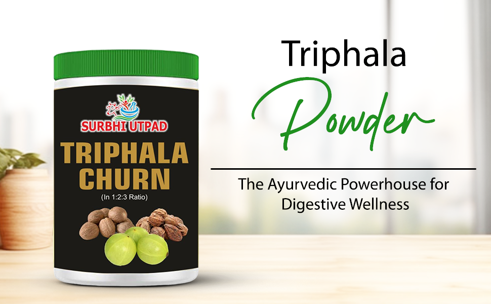 Surbhi Utpad Triphala Churna Powder 200g | 1:2:3 Ratio Powder of Harad, Baheda & Amla