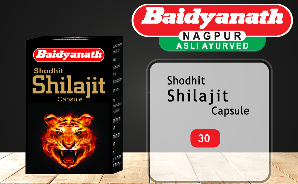 Baidyanath Asli Ayurved Shilajit - 30 Capsules | Ayurvedic Supplement For Men
