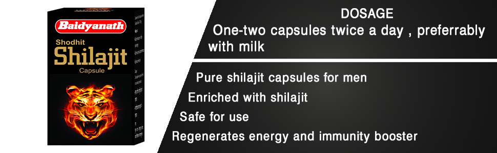 Baidyanath Asli Ayurved Shilajit - 30 Capsules | Ayurvedic Supplement For Men