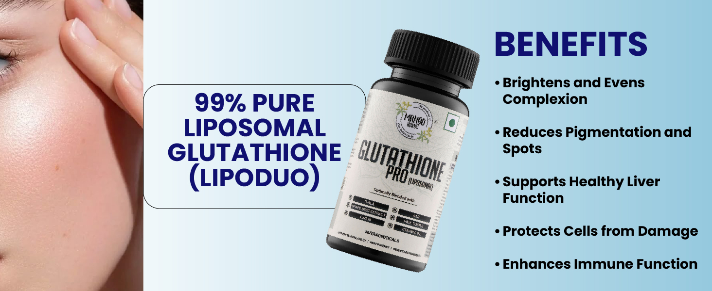 Glutathione Pro | 99% Liposomal Glutathione (LipoDuo), NAC, R-ALA, CoQ10, Grape Seed, Milk Thistle | Skin Brightening & Liver Detox | 60 Veg Capsules