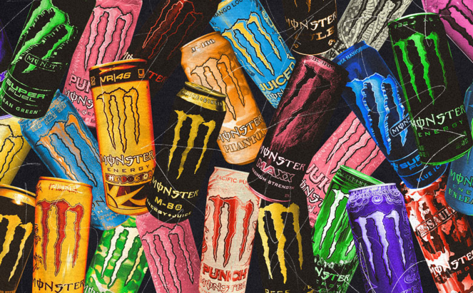 Monster® Mango Loco Energy + Juice Carbonated Energy Drink | L-Carnitine + Inositol + B Vitamins + Taurine, 16.91 fl oz ℮ 500 ml, 12 Pack