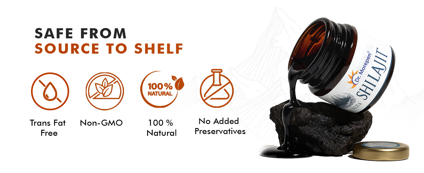 DR. MOREPEN Shilajit Resin | 100% Pure Himalayan Extract | Natural & Safe | 15gm