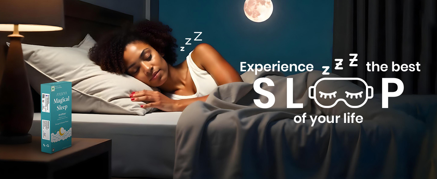 Ayuvya Magical Sleep Support Melatonin Effervescent Pills - Natural Sleep | Night Time Sleep Aid & For Morning Energy | As Seen on Shark Tank