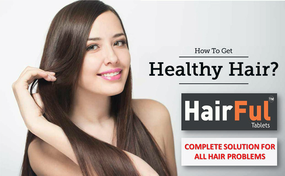 HairFul Tablets for Biotin Hair Fall Tablet | Collagen Peptides | Green Tea Extract | Grape Seed Extract | Amino Acids | Antioxidants | Vitamins and Minerals Tablets for Women and Men (Pack of 3 X 15) 45 Tablets