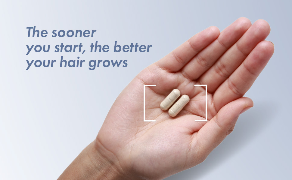 ThriveCo All-in-One Hair Growth Vitamin with Biotin, Omega 3, Vitamin-E, Ashwagandha and Natural Extracts, 60 Capsules | Supports Hair Strength & Skin Health