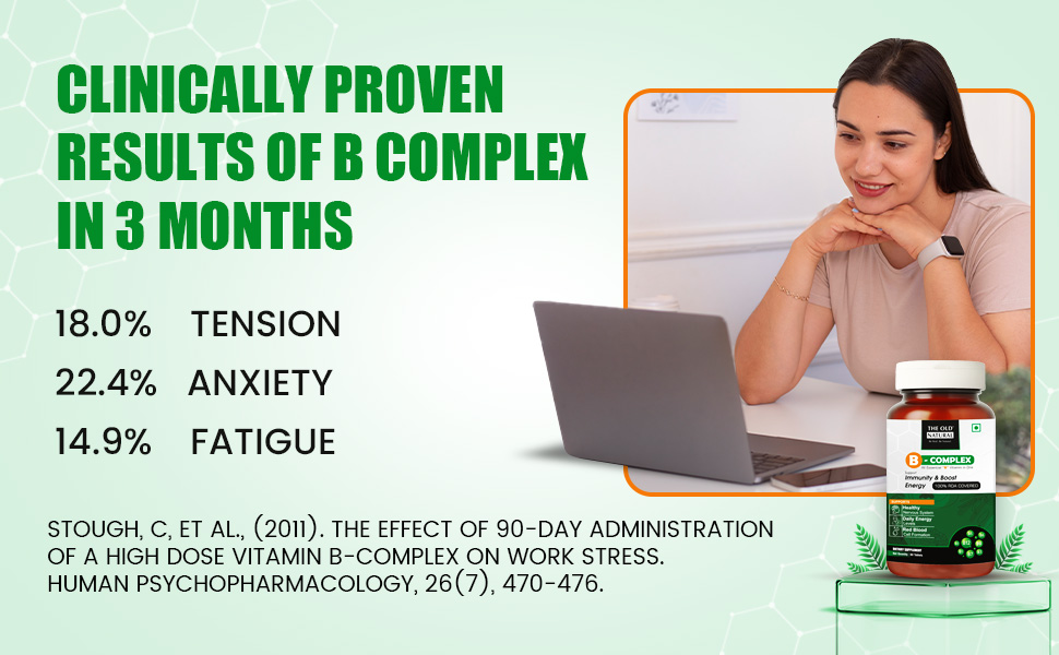 B-Complex Veg Tablets | All 8 Essential B Vitamins for Immunity, Energy & Nerve Health | Vitamin B Complex Supplements for Women & Men - 60 Vegetarian Tablets