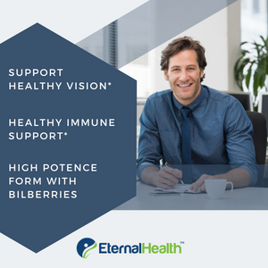 EternalHealth Vitamin A (Double Strength) with Bilberry Extracts and Retinyl palmitate Extracts- High Potency Form - Supports Healthy Vision & Immune System and Healthy Growth – 90 Veg Capsules