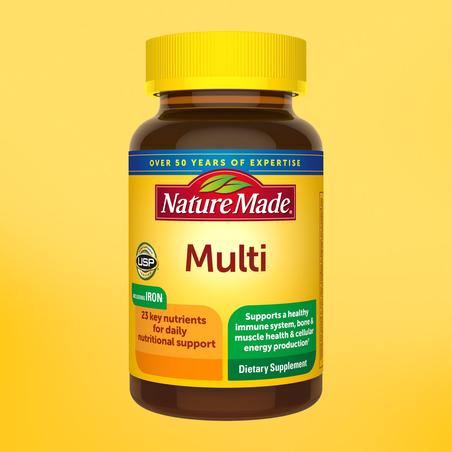 Nature Made Multivitamin Tablets with Iron, 130 Tablets