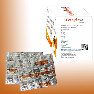 Knoll Healthcare Corsiplex-L Vitamin B-Complex with Vitamin B12 (75 Caps (Pack of 5))