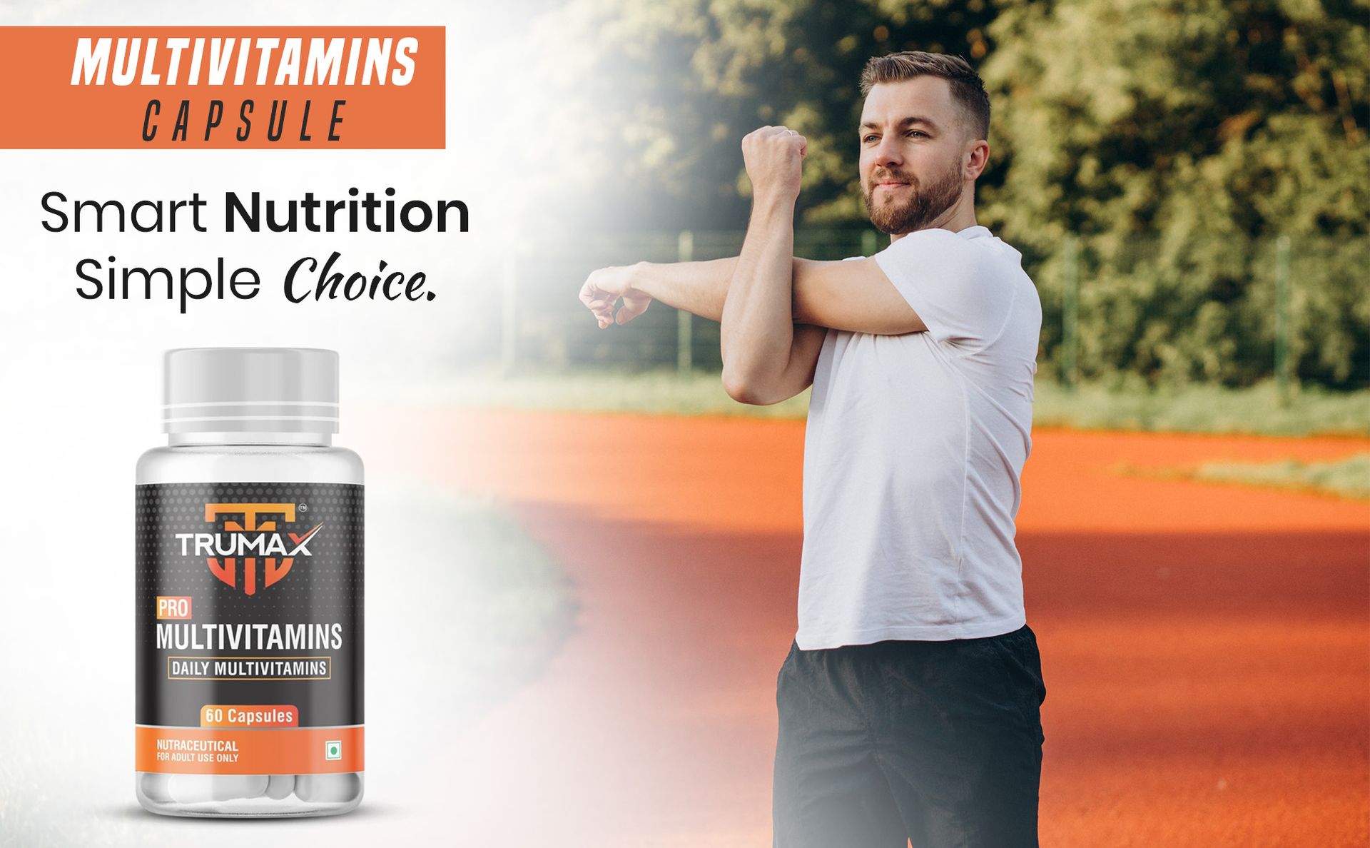 Pro Multivitamins Capsules 60 Counts with Essential Minerals, Zinc & Vitamins for Stamina & Immunity Daily Supplement for Men & Women