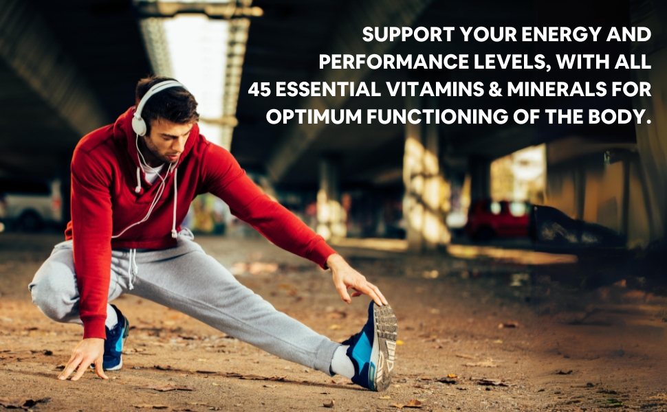Carbamide Forte Multivitamin for Men with 45 Ingredients|Multivitamin Tablets with Ginseng, Grape Seed Extract, Vitamin C, and Vitamin K2 MK7-Veg Tablets (Pack of 2 count, 180 capsules)