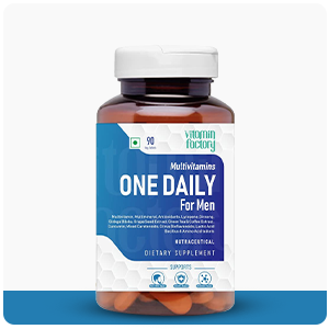 Multivitamin For Men | Multimineral, Ginseng, Grape Seed Extract| Enhances Energy, Stamina, Boost Immunity- 90 Vegetable Tablet
