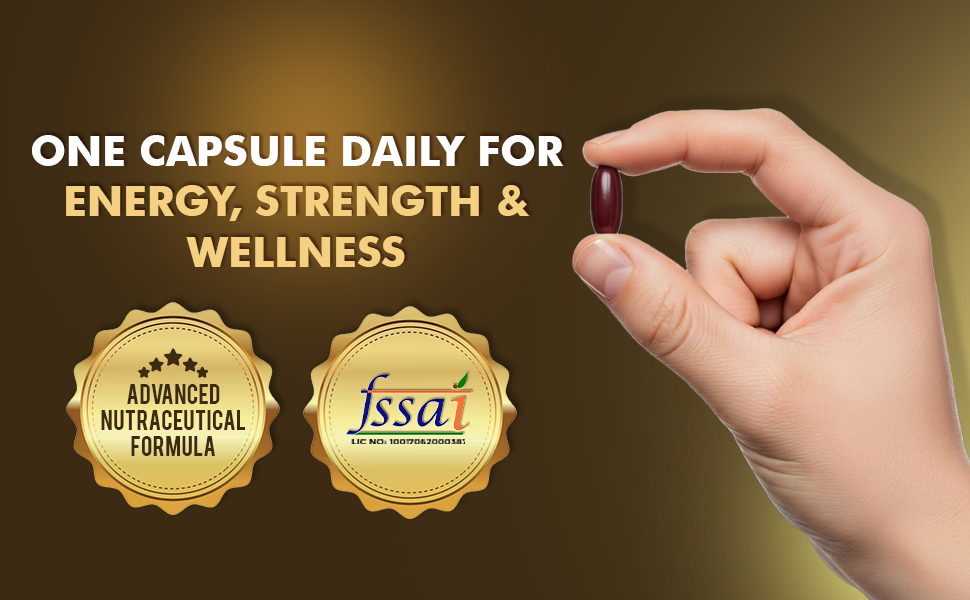 Zeegold Strong Soft Gelatin Capsules – Nutraceutical Multivitamin with Ginseng, L-Arginine, Vitamins, Minerals & Antioxidants (15 Capsule Each) - Pack of 04
