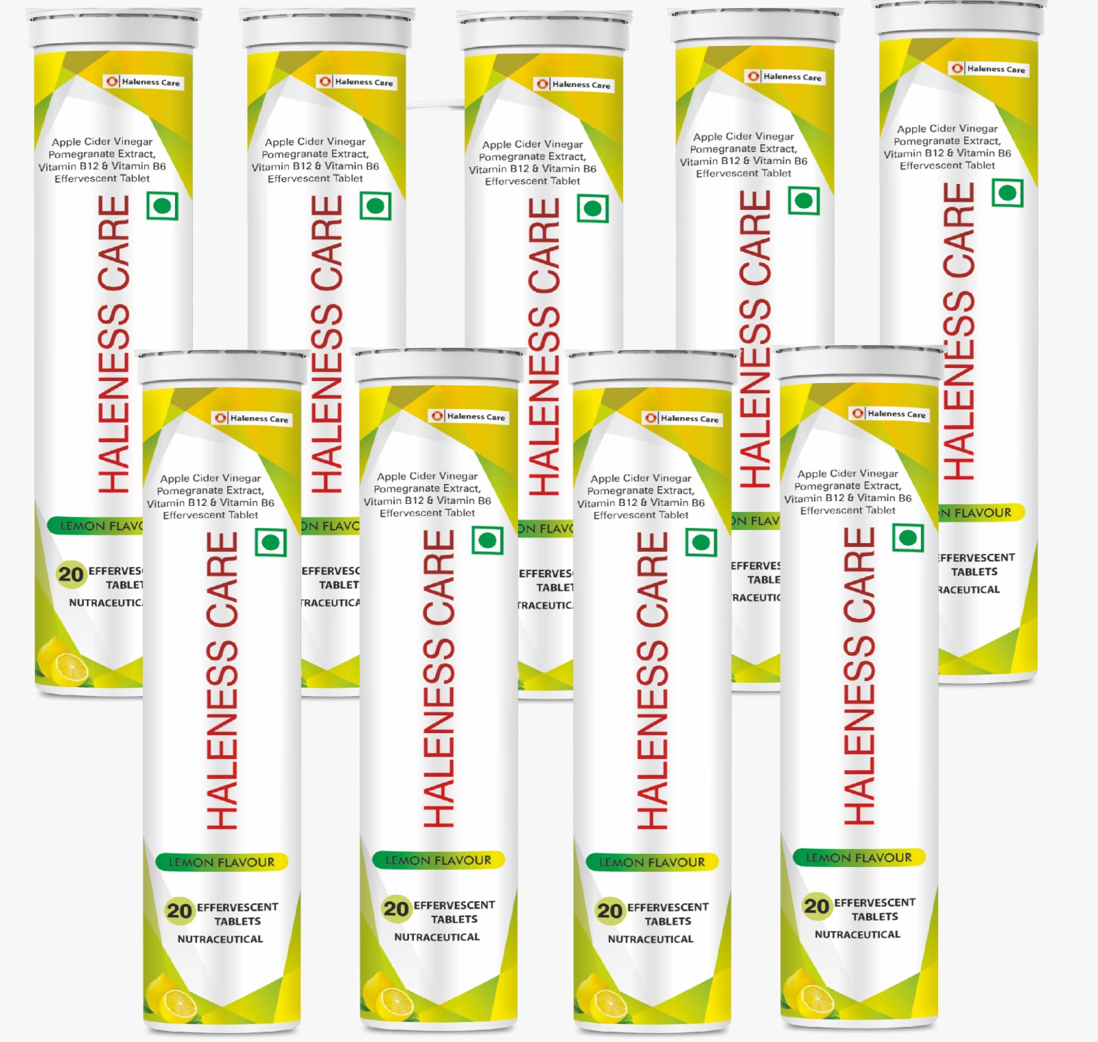 Apple Cider Vinegar For Weight Management | Effervescent Tablets | Lemon Flavour with Vitamins B6 & B12 (Pack of 1 Month (60 Tablets))