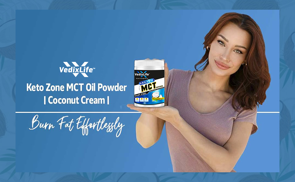 MCT Oil Powder | 200g | Caprylic Acid(C8) 62-66%, Capric Acid (C10) 32-34% | Coconut Medium Chain Triglycerides, Neutral Flavour, Keto Diet Sports, Non GMO, Gluten Free