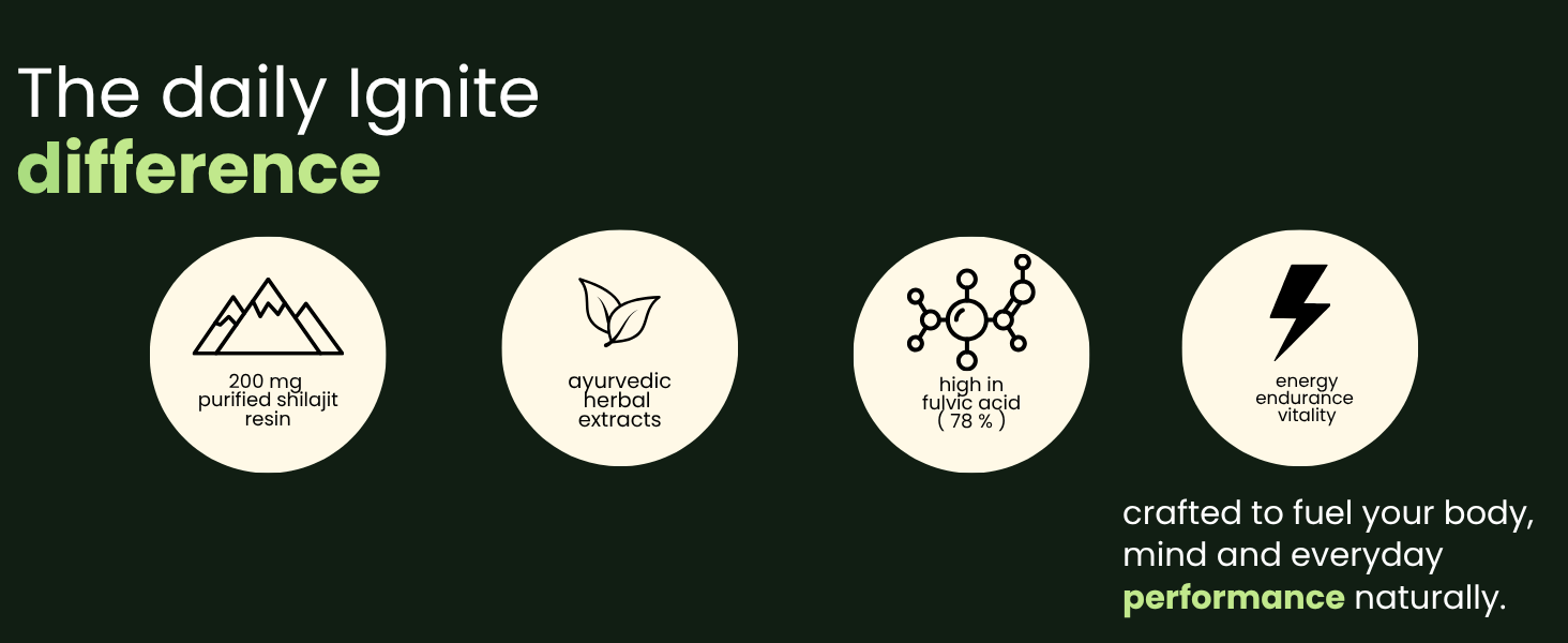 Daily Ignite, Shilajit Gummies, For Adults, Supports Energy, Endurance and Vitality, 30 Gummies