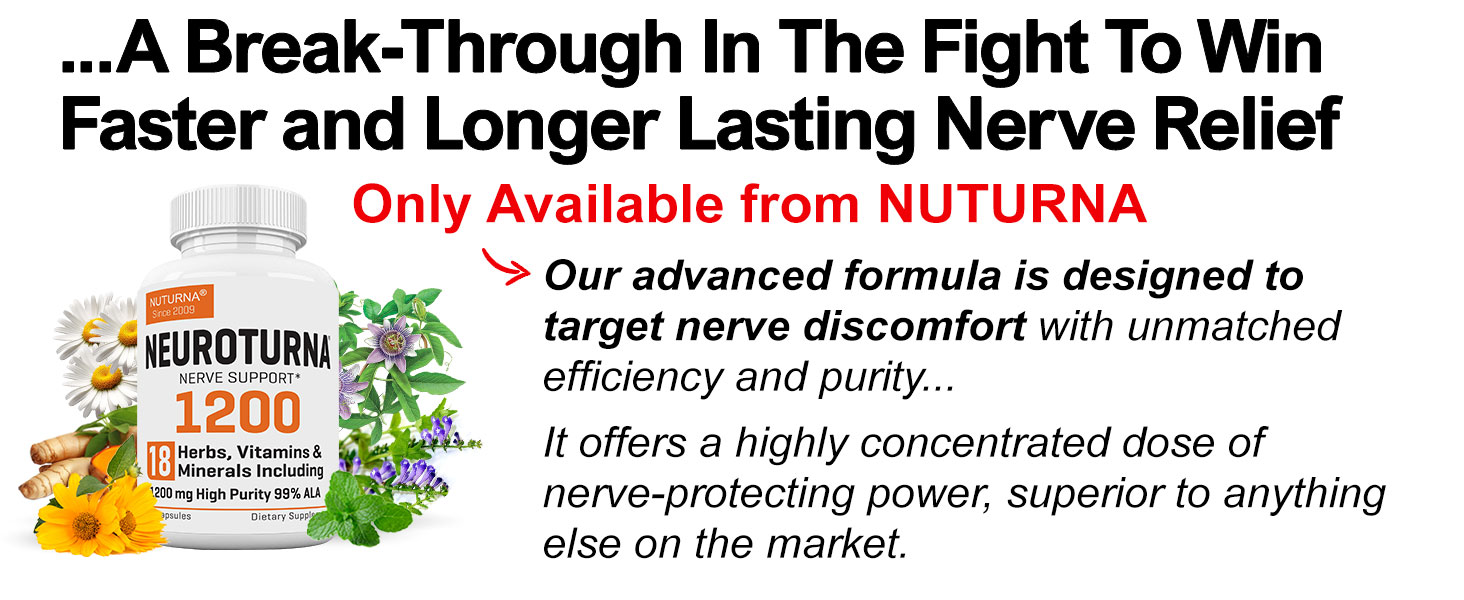 Neuropathy Support Supplement with 1200 mg HP-99 Alpha Lipoic Acid - Max Strength ALA Nerve Formula for Feet Hands Fingers Legs - Ultra Potent 18 in 1 Natural Nerve Vitamins - 180 Capsules
