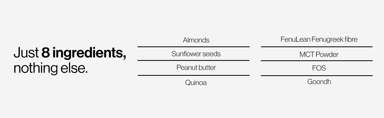 Outlive Nut&Seed bar, Nutrition Bars, Zero Glucose Spike - CGM Tested, No Added Sugar, 7.5g Fiber, 7.3 Protein, Healthy Snack, Trans Fat-Free, No Preservatives, Vegan, All Natural Ingredients Pack of 6x50g