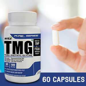 NutriJa Trimethylglycine TMG 500mg | Betaine Anhydrous Supplement | 60 Veg Capsules | Supports Methylation & Healthy Homocysteine Metabolism