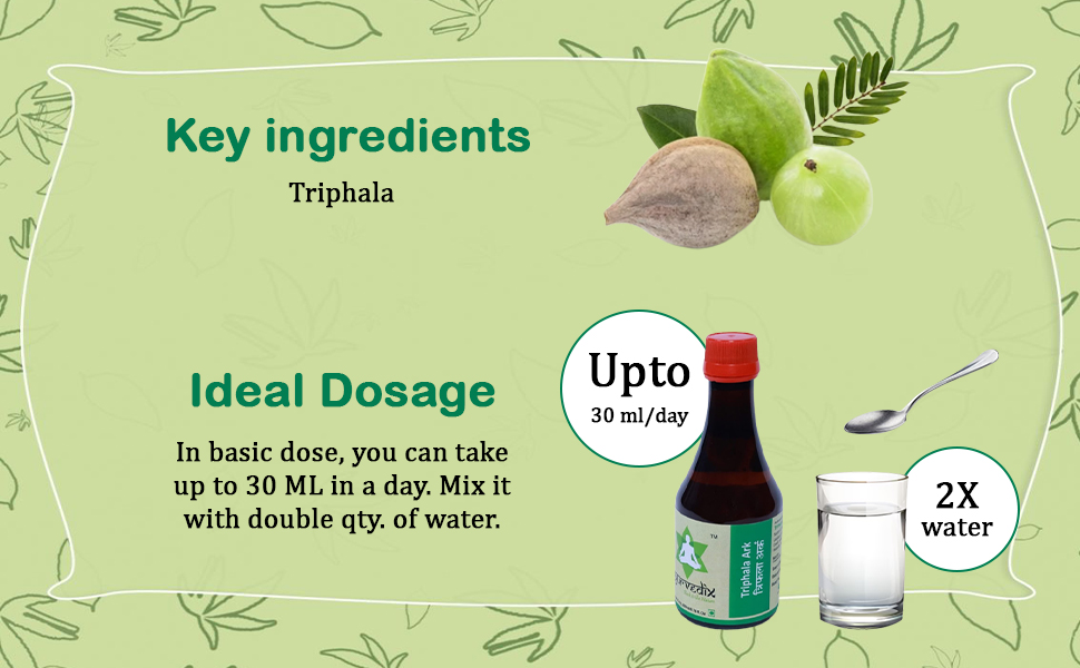Triphala Ark 200 ml | Triphala Hydrosol (Amla, Haritaki, Bibhitaki) | Supports Digestion & Gut Health | Herbal Detox & Antioxidant Support | Ayurvedic Liquid | FSSAI Certified