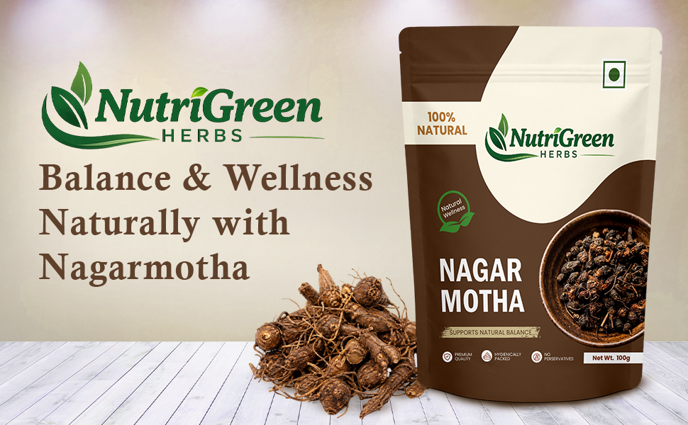 Nagarmotha Root 100gm (Raw) | Nagarmotha | Cyperus Rotundus Rhizome | Cyperus Rotundus Rhizome - Nut Sedge Root - Pure & Natural (100 Grams)