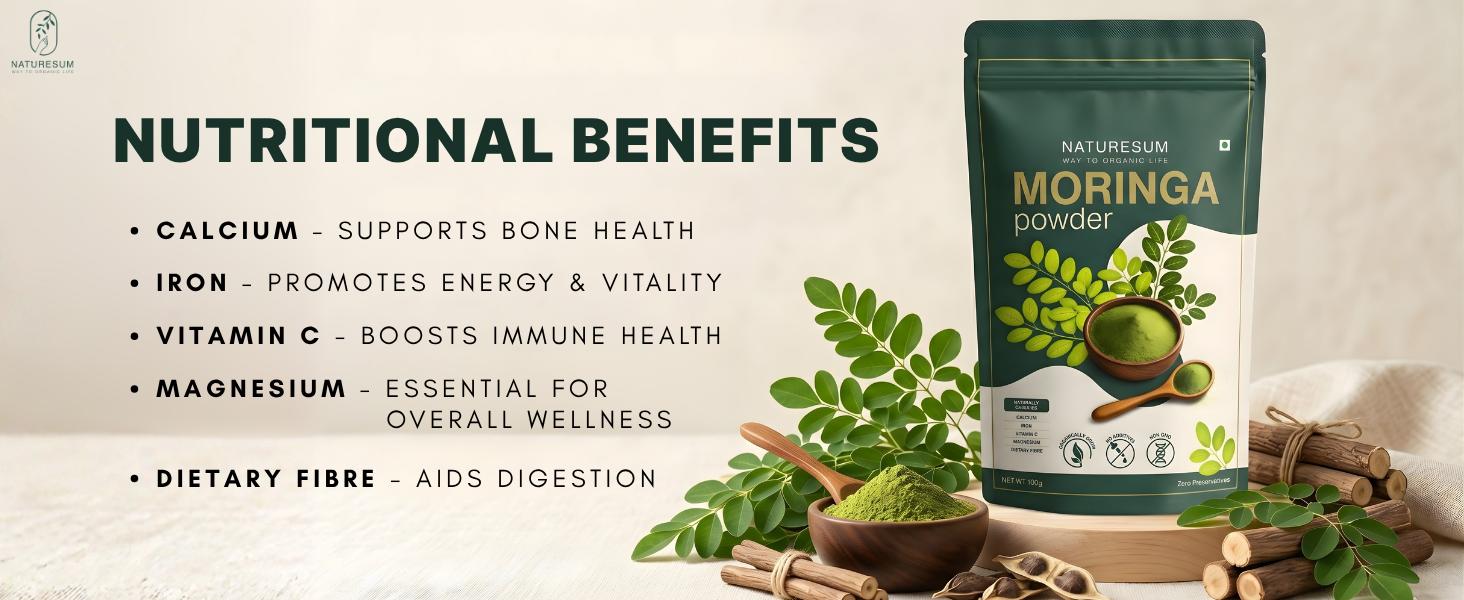 Organic Moringa Powder, 100g