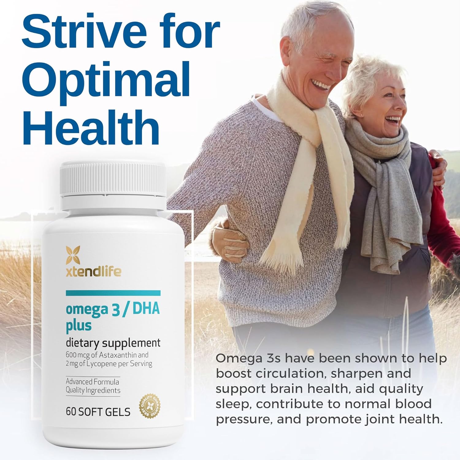 Omega 3 Fish Oil - Heart, Brain & Skin Health
