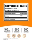 BulkSupplements.com Caffeine 100mg Capsules - Caffeine Supplements, Caffeine Pills 100mg - for Energy Support, 1 Caffeine Capsule per Serving, 500 Capsules (Pack of 1) 3