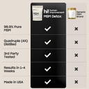 Pure MSM Powder | Organic Sulfur Powder for Skin, Hair, and Nails | Cellular Detox, Joint Health, Immune Boost, & Increased Energy | 99.9% Pure MSM Supplement | Made in the USA, 0g Sugar (64 Servings) 4