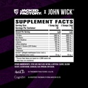 Jacked Factory X John Wick - Nitrosurge Wick Pre Workout Supplement - Intense Energy, Battle-Ready Focus, Unstoppable Commitment, and Sheer Will - 30 Servings, Baba Yaga Blue Raz 6