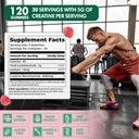 Creatine Monohydrate Gummies 5000mg for Men & Women, Creatine Monohydrate for Muscle Strength, Muscle Builder, Energy Boost, Pre-Workout Supplement(120 Count)-Watermelon Flavor 4