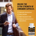 Ceylon Cinnamon Capsules - Made with Chromium GTF, Turmeric, Niacinamide, Black Pepper - Energy, Heart & Metabolism Support - for Men & Women - 120 Vegan Capsules, 2 Month Supply 4