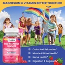 Magnesium Gummies for Kids - Magnesium Citrate + Vitamin B6 & D3 - Great Tasting Kids Magnesium Calm Gummies for Nerve Bone and Muscle Health for Kids Wellness, Vegan Strawberry Flavor 60 Count 3