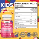 Magnesium Gummies for Kids - Magnesium Citrate + Vitamin B6 & D3 - Great Tasting Kids Magnesium Calm Gummies for Nerve Bone and Muscle Health for Kids Wellness, Vegan Strawberry Flavor 60 Count 4