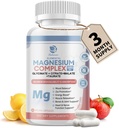 Magnesium Supplement 500mg, Magnesium Glycinate, Malate, Taurate, Citrate Complex & Herbal Extracts, High Absorption Chelated 90 Vegan Non-GMO Capsules for Balanced Wellness and Relaxation 2