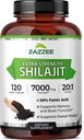 Zazzee 100% Pure Himalayan Shilajit 20:1 Extract, 7000 mg Strength per Capsule, 50% Fulvic Acid, 120 Servings per Bottle, 20X Potency, Rich in Trace Minerals, Non-GMO, Vegan, Made in The USA 2